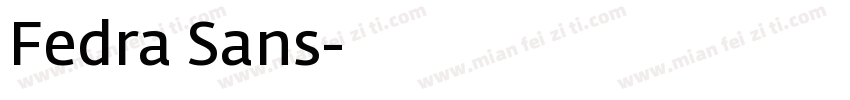 Fedra Sans字体转换